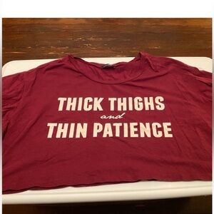 Thick/Thin Crop Tee